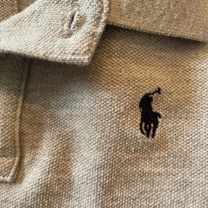 Boys Gray Long-Sleeve Polo Ralph Lauren Size 7